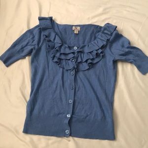 Ruffle cardigan